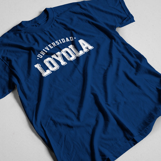 Camiseta azul - Modelo Universidad Loyola