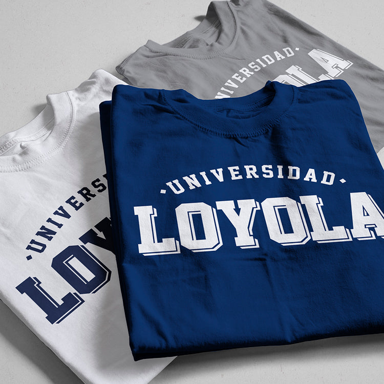 Camiseta azul - Modelo Universidad Loyola